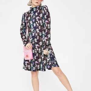 Dolls Kill Tokidoki Mock Neck Gem Long Sleeve Babydoll Dress Large